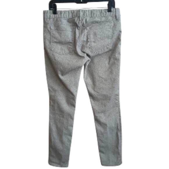 GAP Light Gray/Taupe Animal Print Always Skinny Jeans Size 30 - Picture 4 of 8